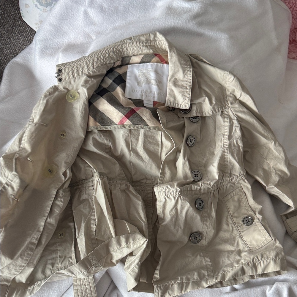 Burberry Kids Light Tan trench coat
